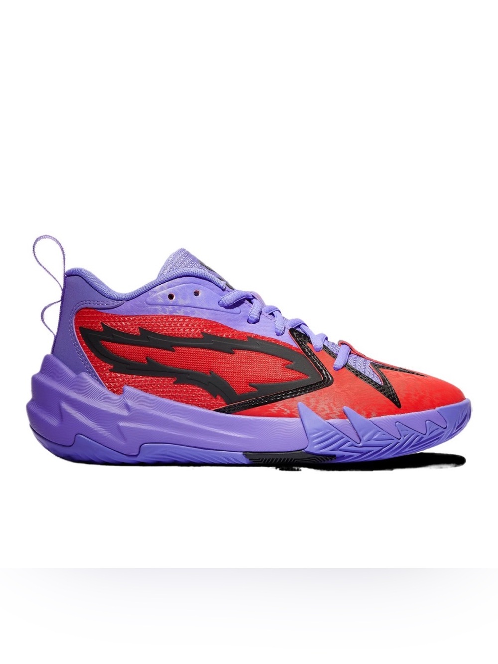 Puma Junior Red and Purple Athletic Sneakers Scoot 1 Pred Jr